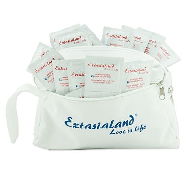 Extasialand Kondome im 100-er Pack extra dünn und hauchzart im schicken Kulturbeutel extr