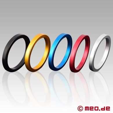 CAZZOMEO Easy Go ? Farbiger Cockring aus Aluminium