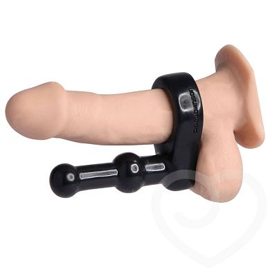 Doc Johnson Platin Penisring und Anal-Dildo - The Double Dip