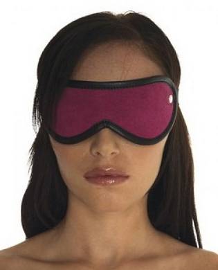Augenmaske Velours rosa