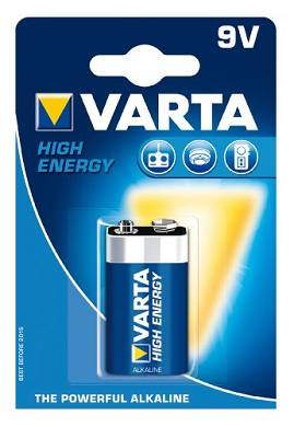 Varta High Energy Batterie 9V-Block