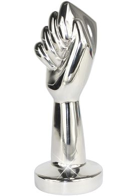 16 x 5,8 cm Fist of Steel M Plug silber