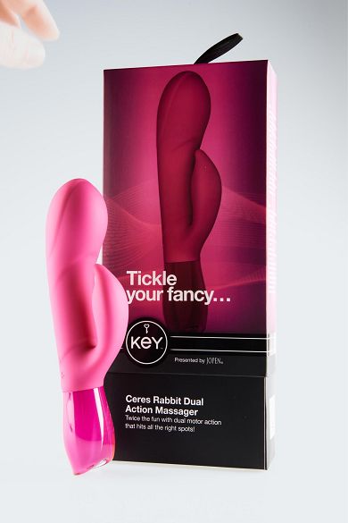 Key Vibrator mit Klitoris-Stimulator 