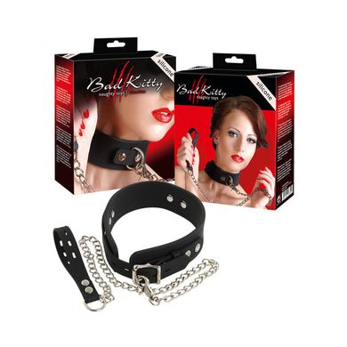 You2Toys BAD KITTY Silikon-Halsband mit Leine