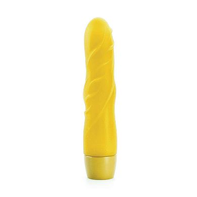 Vibrator Pluto gelb, 14 x 3 cm
