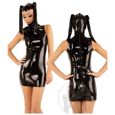 Latex Kleid mit Maske