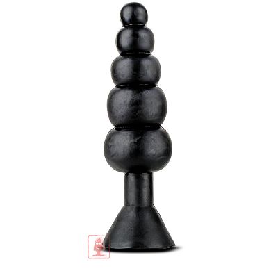 Analdildo Butt Rattler - Schwarz mit Saugfu