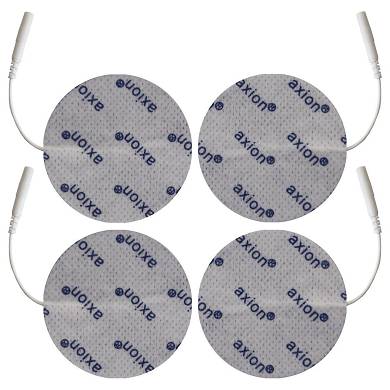 70mm GROSSE Elektroden Pads rund 4 Stck TENS  EMS Reizstromgert Reizstrom 