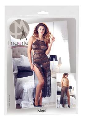 Rckenfreies langes Spitzenkleid