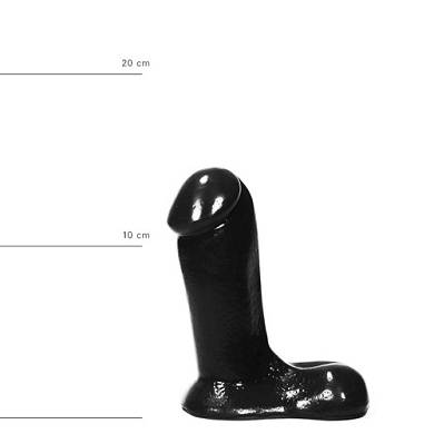 Realistischer Dildo 14 cm in Schwarz