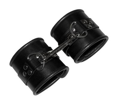 Leder Handfessel mit Plsch MAXI