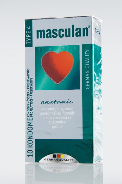 Masculan Kondome, anatomisch