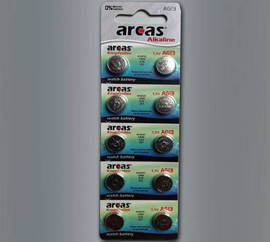 TOP 10er-Pack AG13 LR44 Knopfzellen Alkaline Batterien Knopfzelle Uhrenbatterie