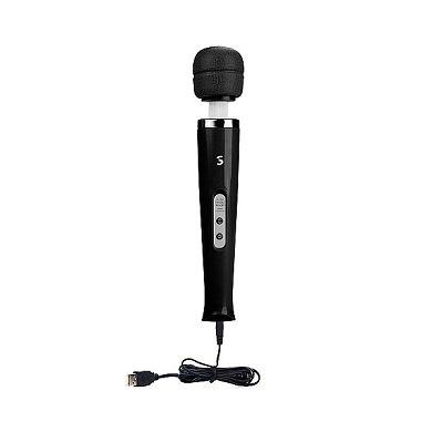Aufladbarer Massagestab Speedy schwarz, 39 cm