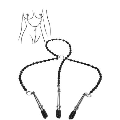 Steamy Shades - Y-Style Deluxe Beaded Nipple Clamps