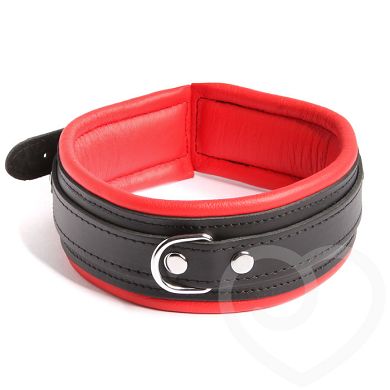 DOMINIX Deluxe Halsband aus rotem Leder