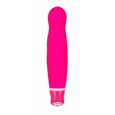 Vibrator mit runder Spitze und Wellen in Pink
