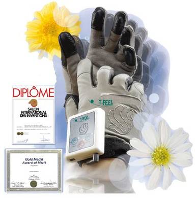 Elektro- Massagehandschuhe T-FEEL. neu. grosse S-M