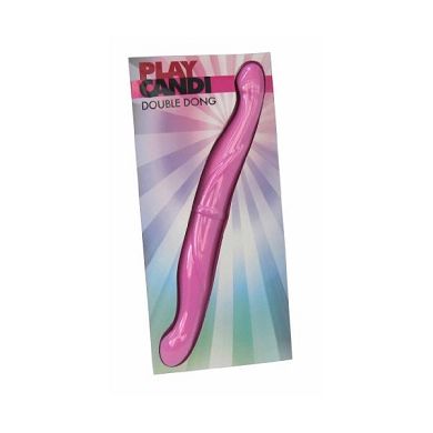 Biegsamer pinker Doppeldildo double-dong mit weicher Oberfläche