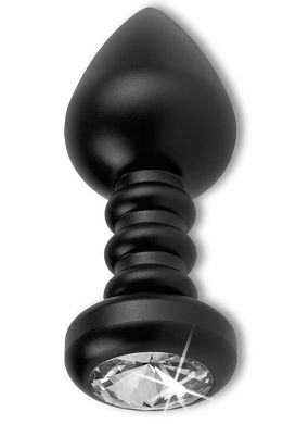 10 x 3,8 cm Heavy Diamond Plug Large schwarz