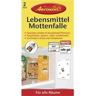 Aeroxon Lebensmittel Mottenfalle 44442, 2 St Pheromonfalle Mottenfallen giftfrei