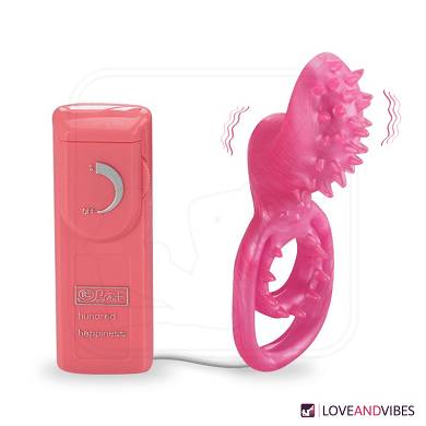Doppelter Vibro-Penisring mit Noppen