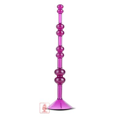 Analkugelstab mit Saugfuß - purple