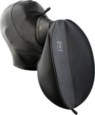 Rubber Hood With Medical Mask And Breathing Bag M
