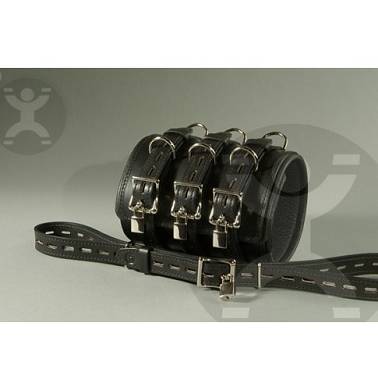 Breiter Leder Bondage Muff
