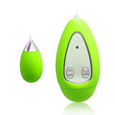Vibrierende Bullet Vibrator Ei mit 10 Funktionen.Vibroei Massager. Kabelfernbedienung -- g