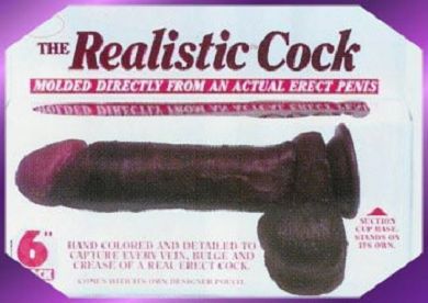 Realistic Dildo 4,5 x 18 cm schwarz