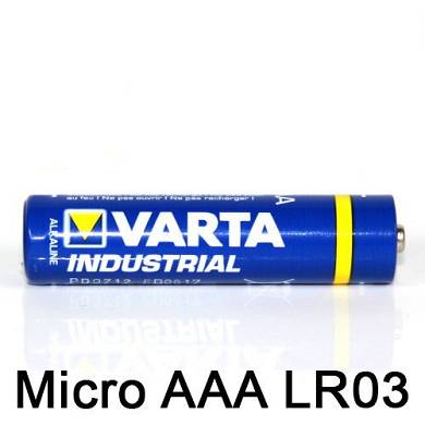 40Varta Micro AAA LR03VA4003 Alkaline Industrial Batterie