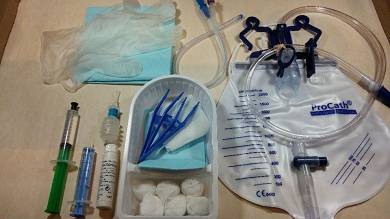 Silikon Katheter mit Katheterset und Urinbeutel 10ml Blasenkatheter