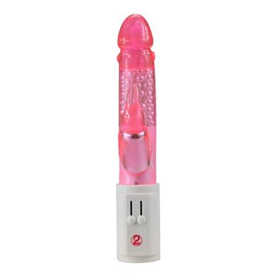 Sparkling Rabbit Perlenvibrator pink 25cm
