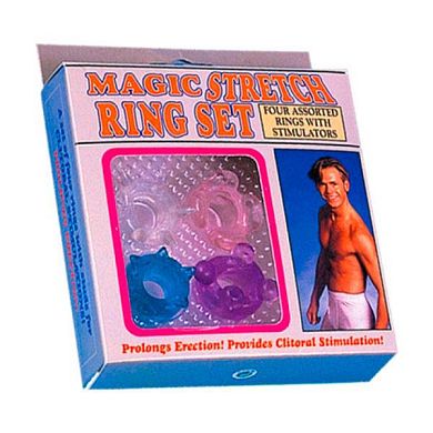 Magic Stretch Ring Set bunt, Penis-Ring-Set