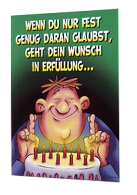 Sexy Geburtstagskarte - Wunsch