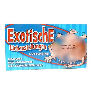 Gutscheinheft "Exotische Liebesstellungen"