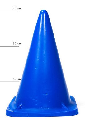 30 x 18 cm X-MAN Verkehrskegel Dildo blau