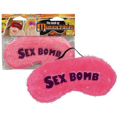  Plschaugenbinde Augenmaske SEX BOMB in anregendem pink