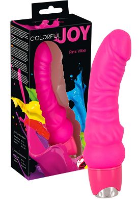 18,5 x 3,4 - 4,8 cm Colorful Joy Vibrator pink