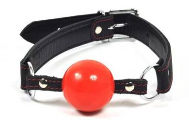 Ballknebel Ballgag mit Silikonball rot 4.5cm