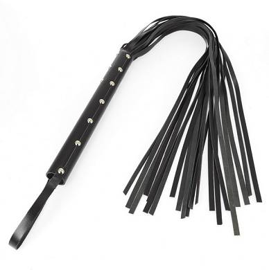 Peitsche Leder schwarz