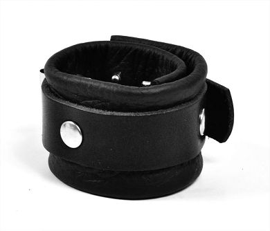 Leder Ball-Strap DELUXE breit mit Dornen