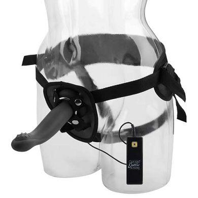 Umschnalldildo Love Rider Silicone G-Caress vibrating black