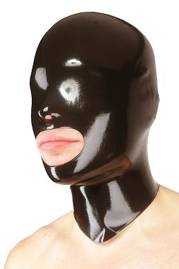 Latexmaske Mund offen