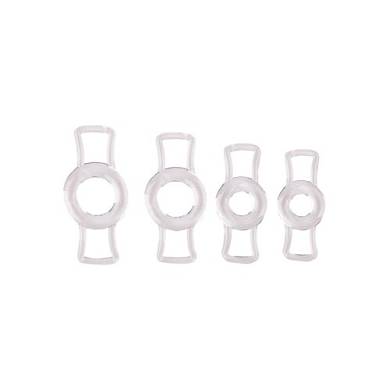 Size Matters Endurance Penis Ring Set - Transparent