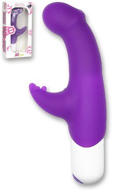 14 x 3 cm Stoys Silikon-Vibrator Ashley wasserdicht 12 Speed purple