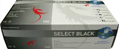 Mister B Black Surgical Gloves 100 Pcs XL