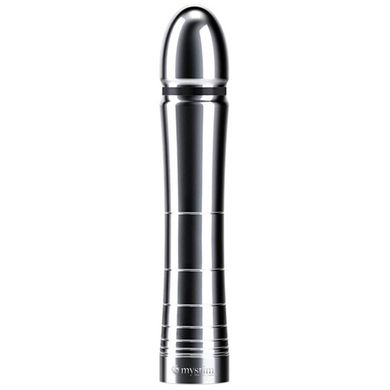 Mystim Glossy Glen E-Stim Dildo silver
