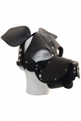 Dogtails & Petplay - Masken Petplay Mister B Hundemaske Floppy Dog Hood Farbe Schwarz 